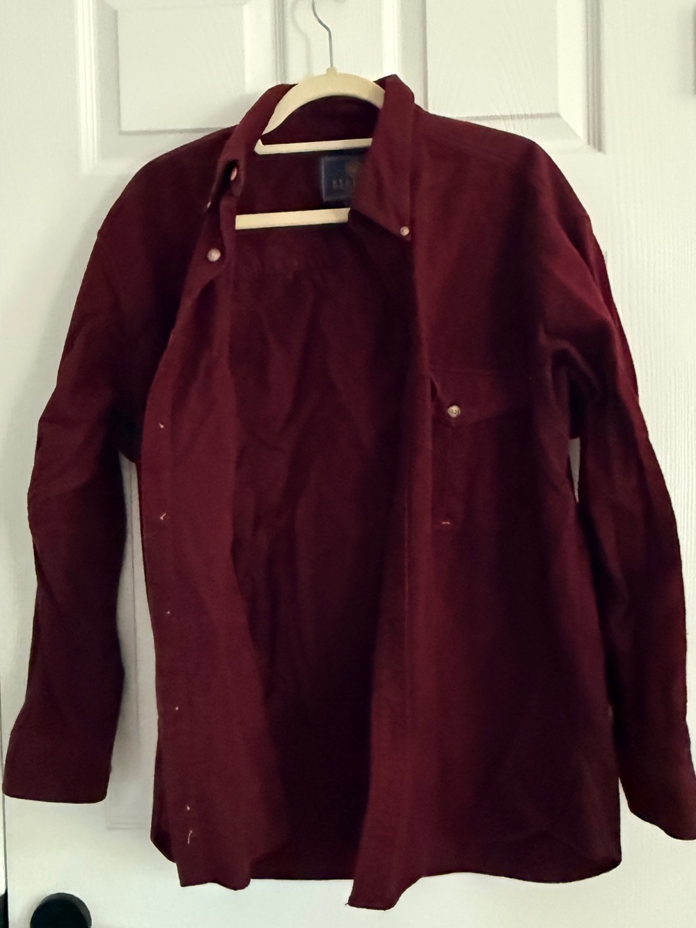 Vintage Beretta Men's Deep Burgundy Lightweight Shirt Jacket